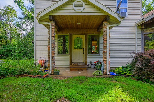 4241 E Ketterer Rd, Columbia, MO 65202 - doorway to property with a lawn