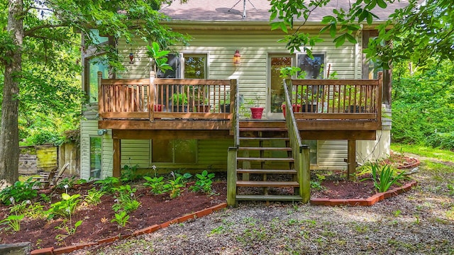 4241 E Ketterer Rd, Columbia, MO 65202 - wooden terrace featuring stairs