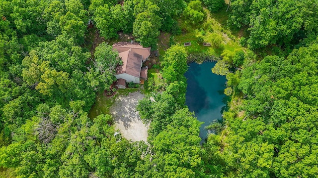 4241 E Ketterer Rd, Columbia, MO 65202 - view of property location with a large body of water and a heavily wooded area