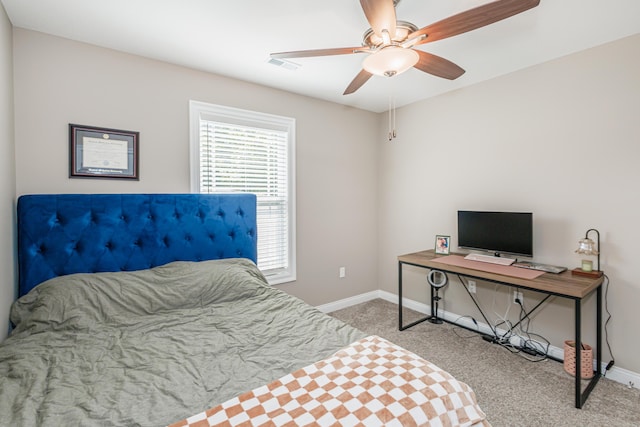 2905 N N Garth Ave, Columbia, MO 65202 - bedroom with carpet floors and a ceiling fan