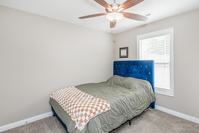 2905 N N Garth Ave, Columbia, MO 65202 - carpeted bedroom with multiple windows and a ceiling fan