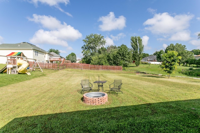 1703 Osage Dr, Columbia, MO 65202 - view of yard featuring a playground