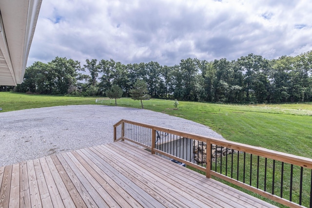 7700 N Ballew Rd, Hallsville, MO 65255 - deck with a lawn