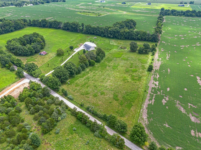 7700 N Ballew Rd, Hallsville, MO 65255 - aerial overview of property's location featuring rural landscape and abundant farmland