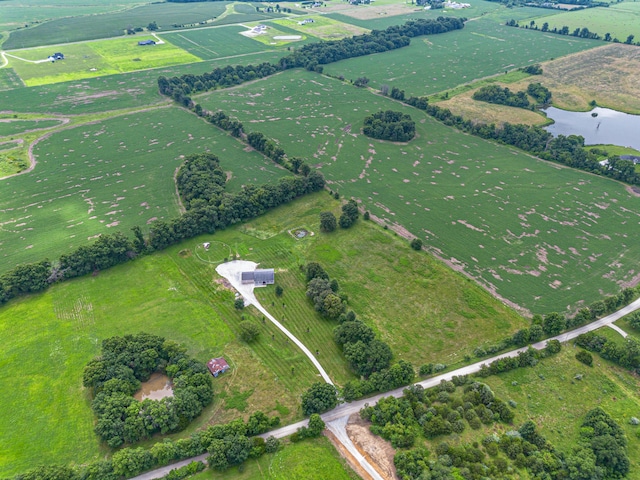 7700 N Ballew Rd, Hallsville, MO 65255 - aerial view of property's location with rural landscape and a nearby body of water