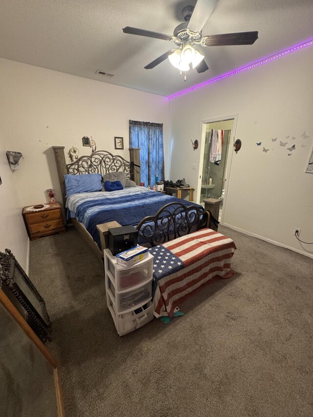 200 W Lakeview Ave, Centralia, MO 65240 - carpeted bedroom featuring a ceiling fan