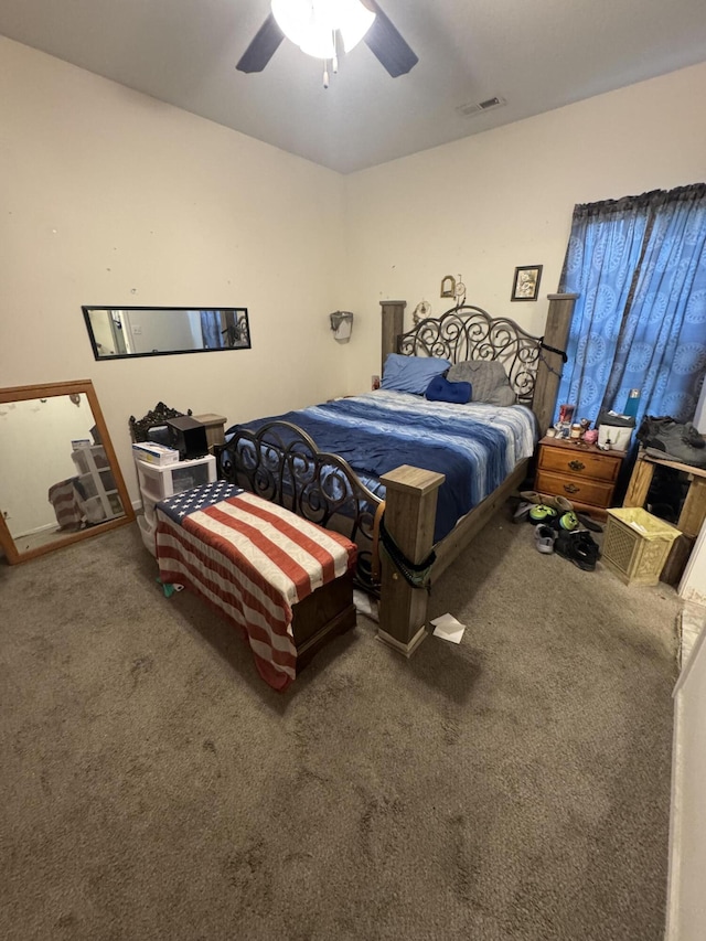 200 W Lakeview Ave, Centralia, MO 65240 - bedroom with carpet and ceiling fan
