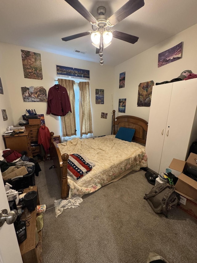 200 W Lakeview Ave, Centralia, MO 65240 - bedroom featuring carpet flooring and ceiling fan