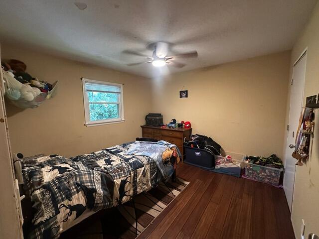 511 Turner Ave, Ashland, MO 65010 - bedroom featuring wood finished floors and a ceiling fan