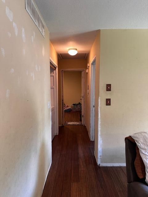 511 Turner Ave, Ashland, MO 65010 - hall with wood finished floors and attic access