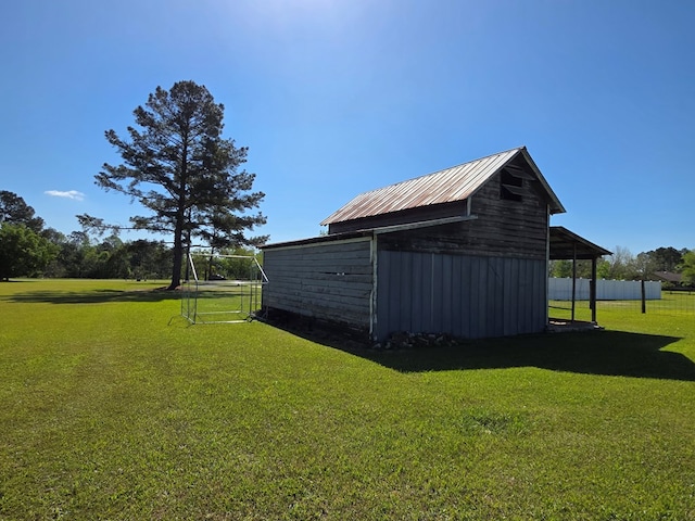 view of outbuilding with an outbuilding