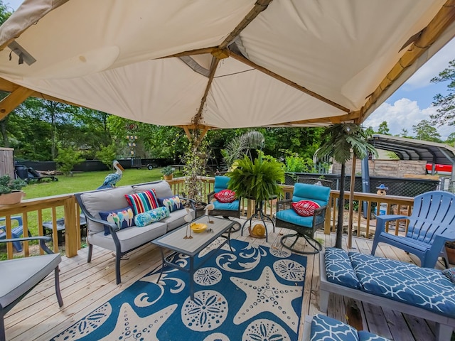 2222 Davis Ave, Tifton, GA 31794 - deck with an outdoor living space