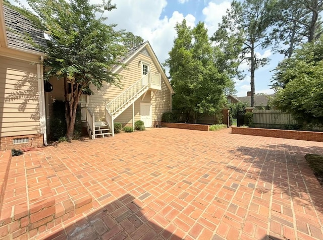 302 W 26th St, Tifton, GA 31794 - view of patio with stairway
