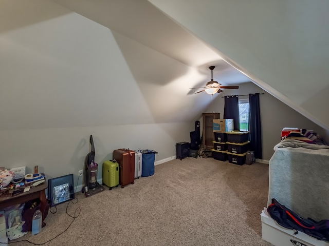 74 Surrey Cir, Tifton, GA 31793 - bonus room with carpet, lofted ceiling, and ceiling fan
