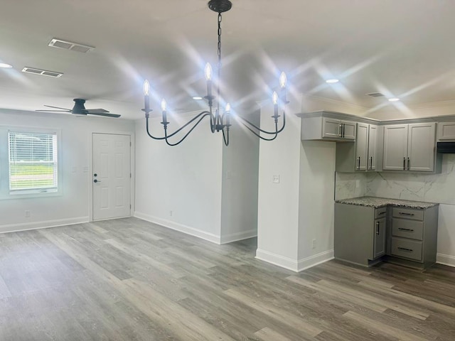 702 N Livingston St, Sylvester, GA 31791 - below grade area featuring wood finished floors and ceiling fan