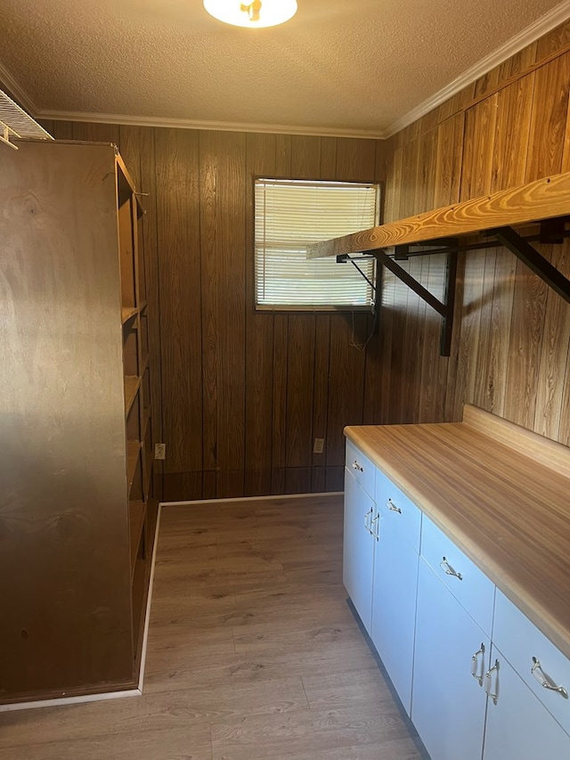 interior space with light wood finished floors