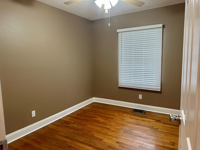 1222 Minton Rd, Sylvester, GA 31791 - unfurnished room with ceiling fan and wood finished floors