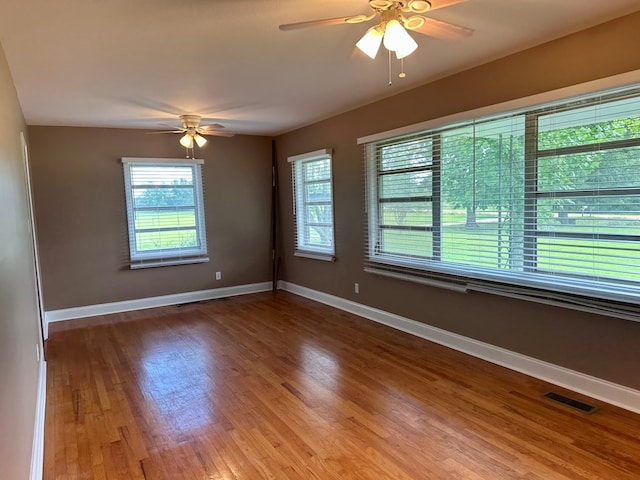 1222 Minton Rd, Sylvester, GA 31791 - empty room with a ceiling fan and wood finished floors