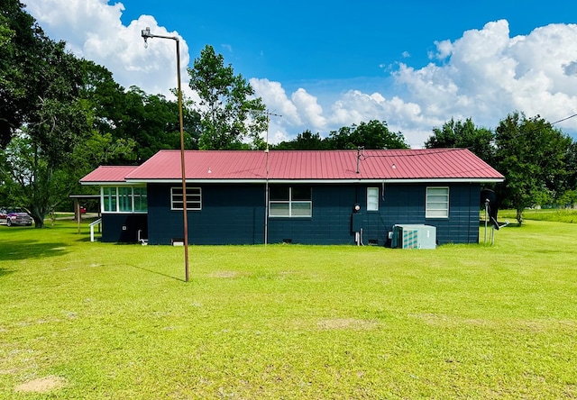 1222 Minton Rd, Sylvester, GA 31791 - back of property featuring a yard and a metal roof