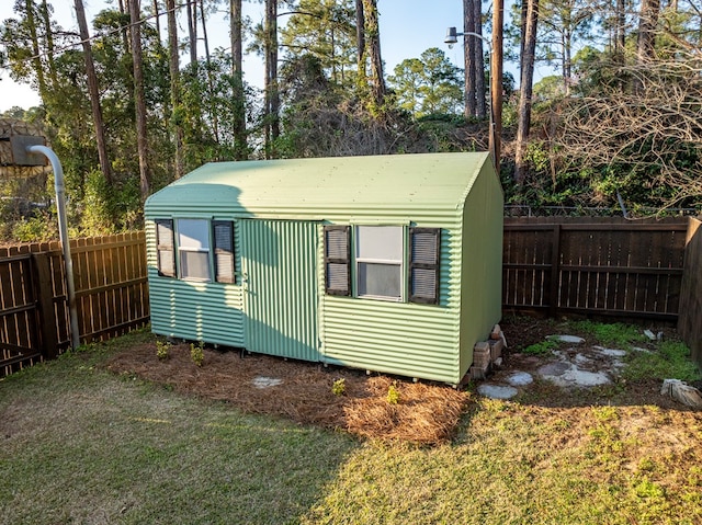 1447 Davis Ave, Tifton, GA 31794 - view of outbuilding featuring a fenced backyard and an outdoor structure