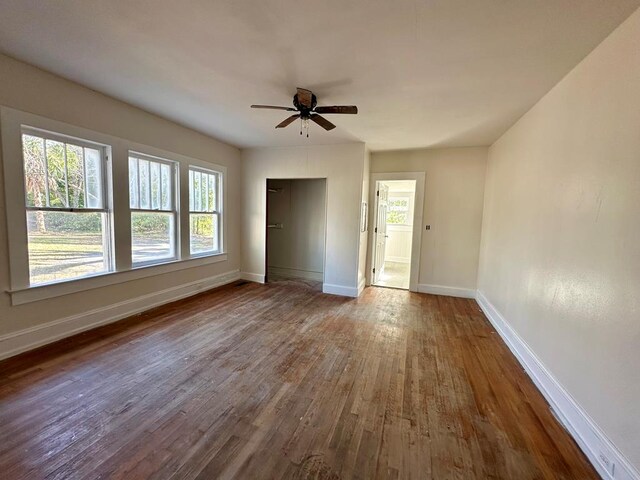 416 W 6th St, Tifton, GA 31794 - interior space with ceiling fan, wood finished floors, and baseboards