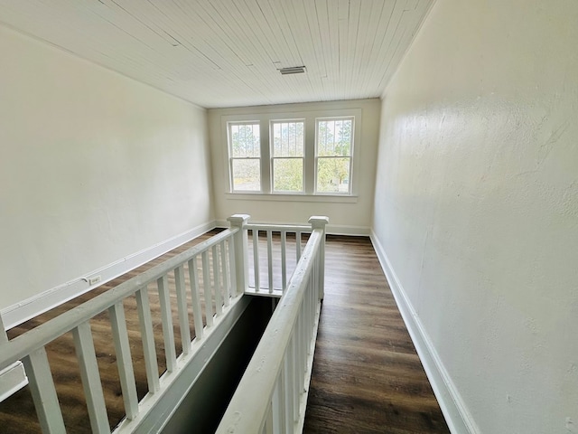 416 W 6th St, Tifton, GA 31794 - stairs featuring wood ceiling, baseboards, and wood finished floors
