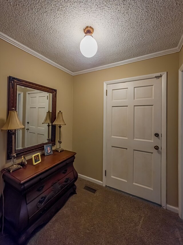 128 Airport Rd, Sylvester, GA 31791 - interior space with a textured ceiling, ornamental molding, and baseboards