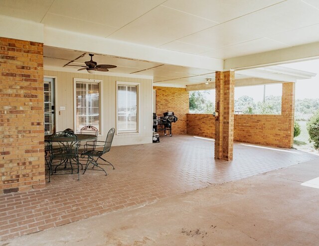 145 Bell Rd, Sylvester, GA 31791 - view of patio with outdoor dining area and ceiling fan