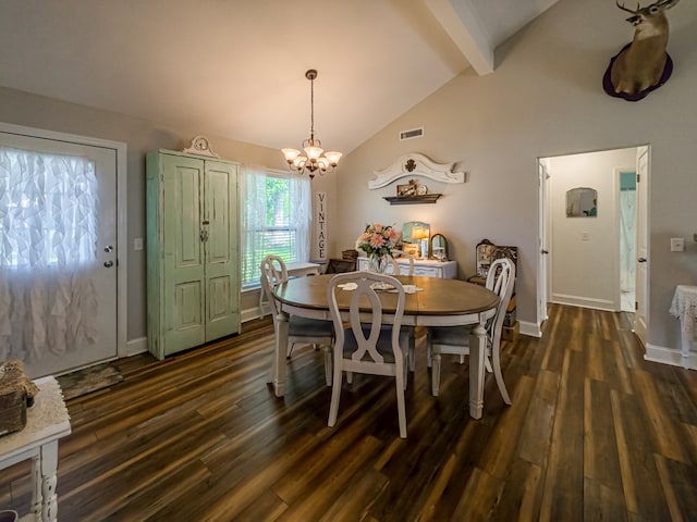 127 Carol Cir, Fitzgerald, GA 31750 - dining area with a chandelier and dark wood finished floors