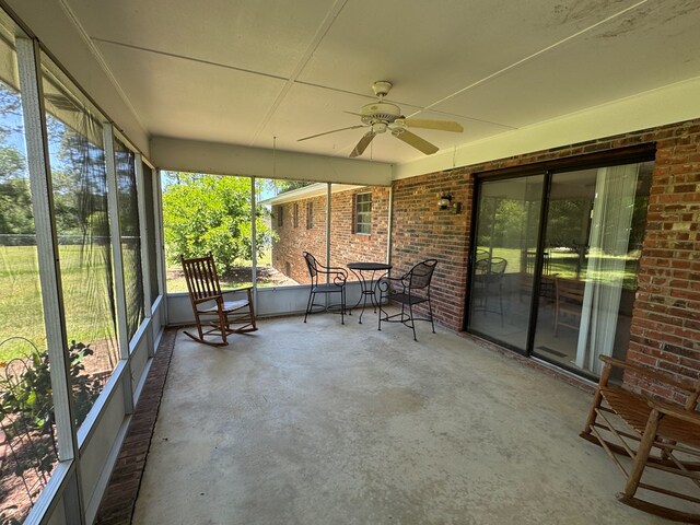 142 Elva Cir, Enigma, GA 31749 - sunroom / solarium with a ceiling fan