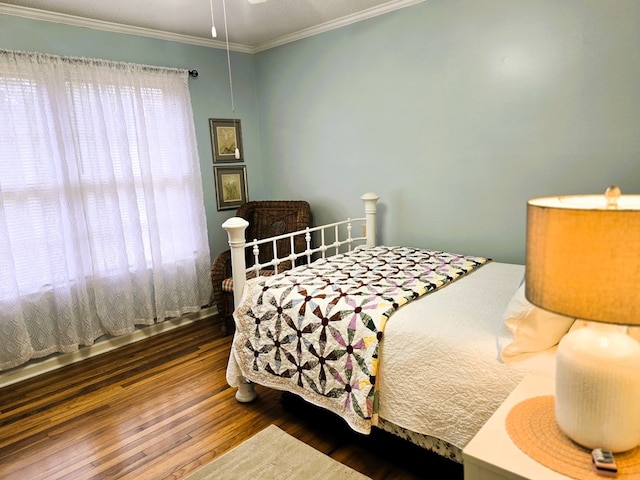 102 Irwinville Hwy, Fitzgerald, GA 31750 - bedroom featuring ornamental molding and wood-type flooring