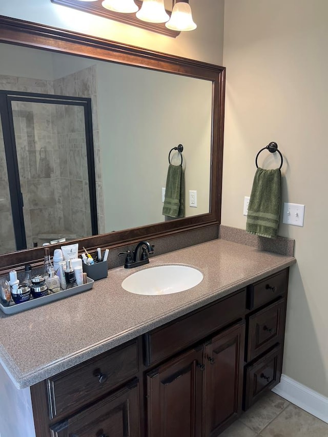 219 Cypress Ridge Rd, Tifton, GA 31794 - bathroom featuring vanity and a shower stall