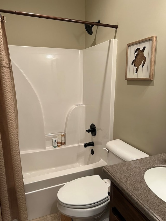 219 Cypress Ridge Rd, Tifton, GA 31794 - full bathroom featuring shower / bath combo with shower curtain, vanity, and toilet