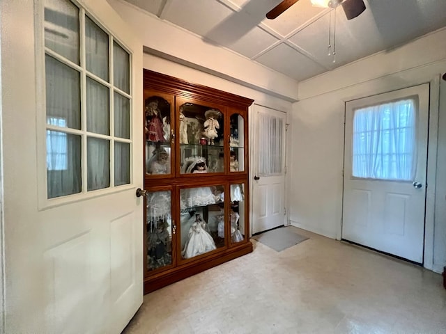 109 Preston Dr, Fitzgerald, GA 31750 - entryway with a ceiling fan