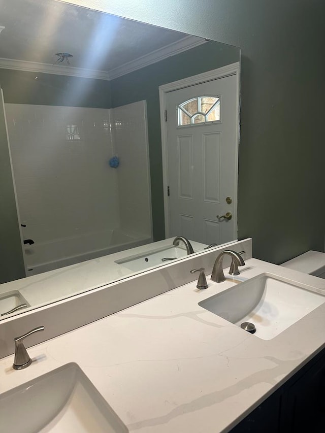 315 Newton Dr, Adel, GA 31620 - full bath featuring ornamental molding and vanity