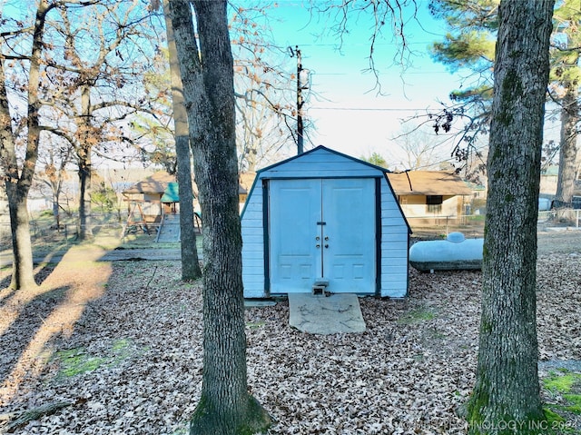 view of outdoor structure