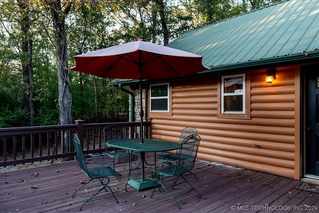 view of deck