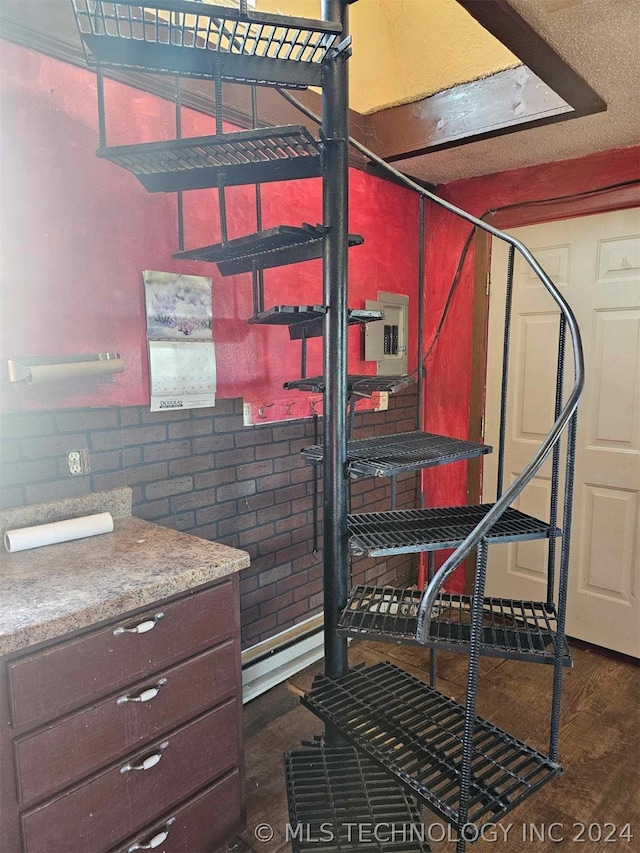 interior space featuring wood-type flooring