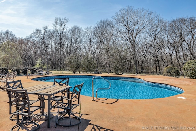 view of pool with a patio