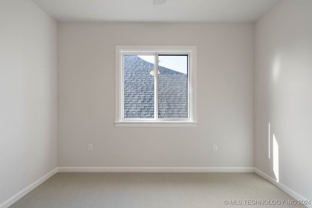 view of carpeted empty room