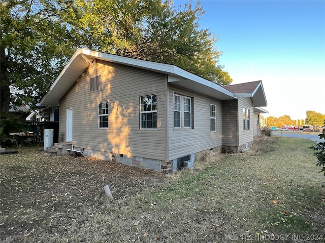 view of home's exterior