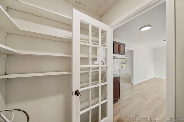 interior space with light wood-type flooring