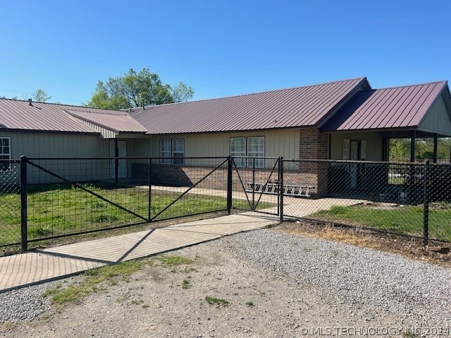 view of ranch-style home