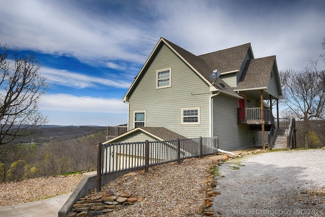 view of home's exterior