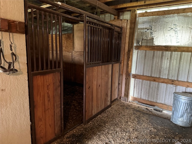 view of horse barn