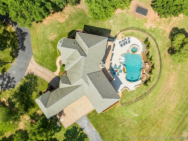 view of birds eye view of property