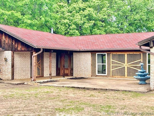 view of rear view of property