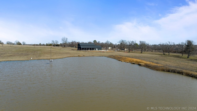 property view of water featuring a rural view