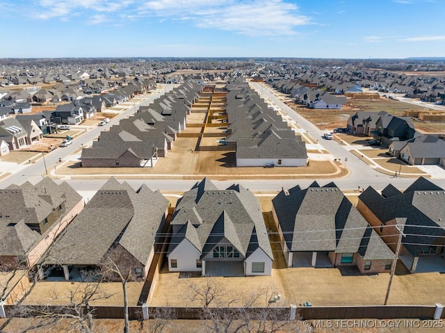 birds eye view of property featuring a residential view