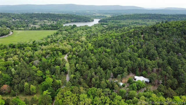 aerial view featuring a mountain view